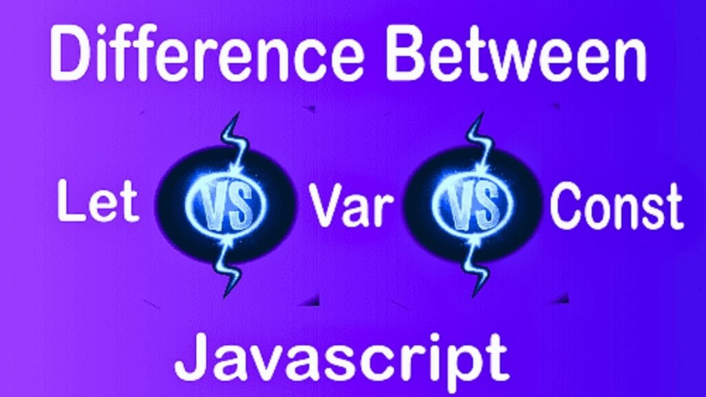 JS javascript difference between Let, var, Const