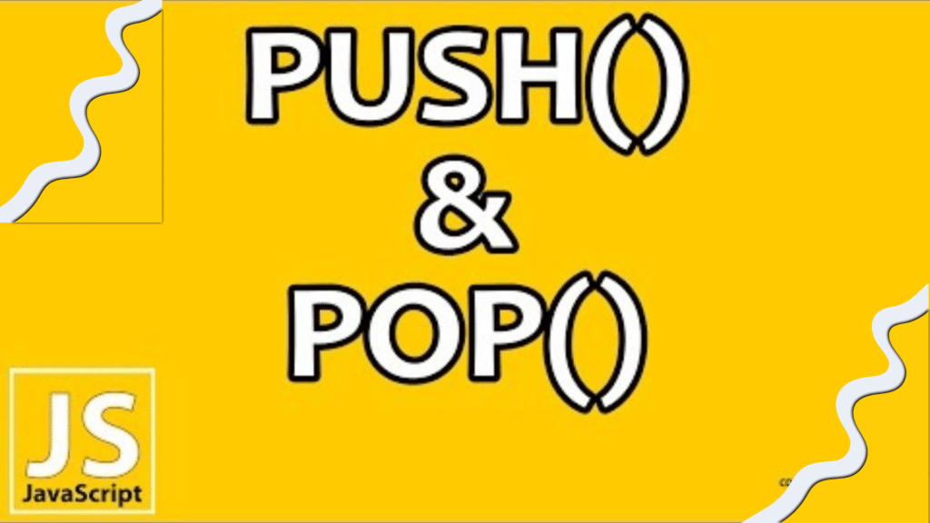 javascript push and pop method